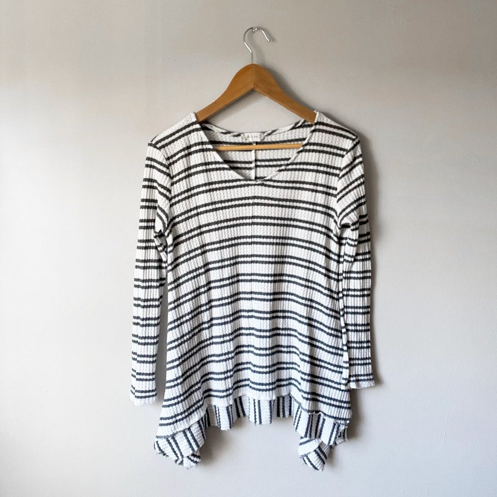 Altar'd State Striped Long Sleeve Shirt